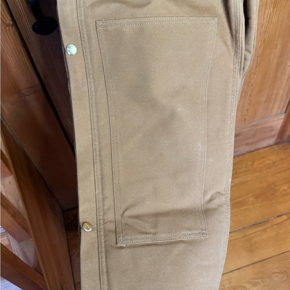 Vintage Carhartt Womens BQW006 Brown Duck Quilt Lined Bib Overalls 6 Reg NWT - Picture 5 of 10